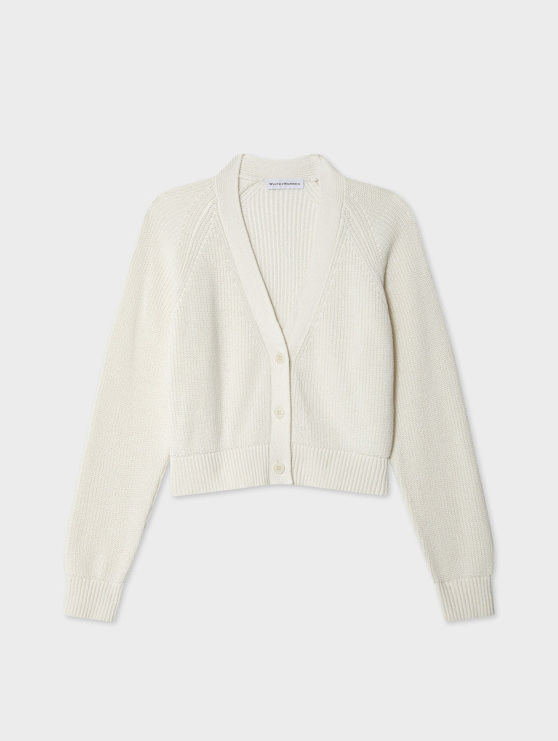 Linen Blend Ribbed Cardigan