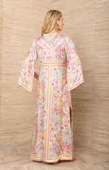 Aileen Silk Caftan Dress