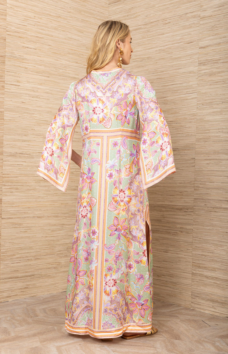 Aileen Silk Caftan Dress