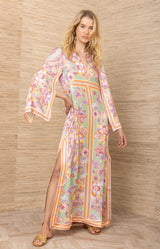Aileen Silk Caftan Dress