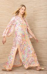Aileen Silk Caftan Dress