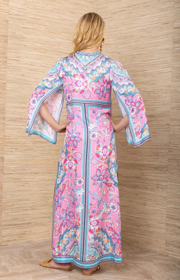 Aileen Silk Caftan Dress