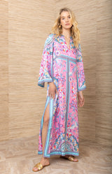 Aileen Silk Caftan Dress