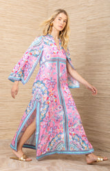 Aileen Silk Caftan Dress