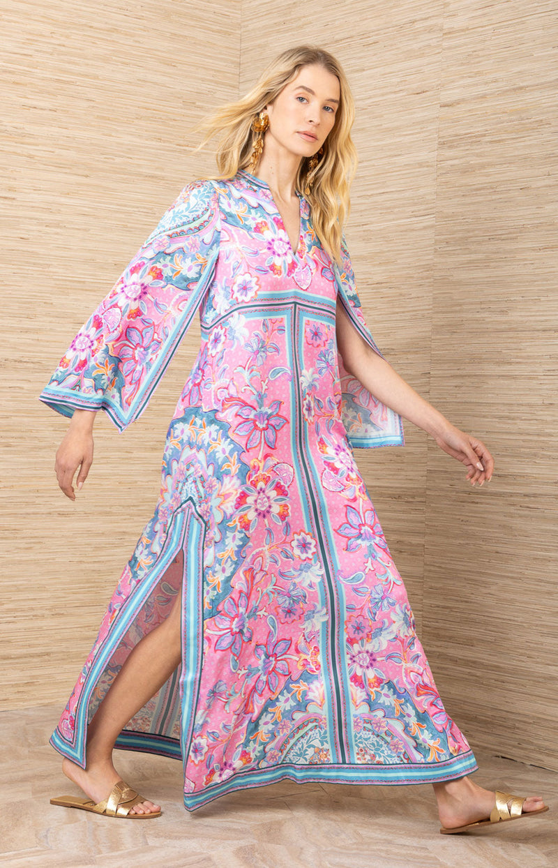 Aileen Silk Caftan Dress