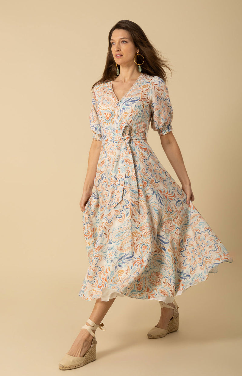 Faye Linen Maxi Dress
