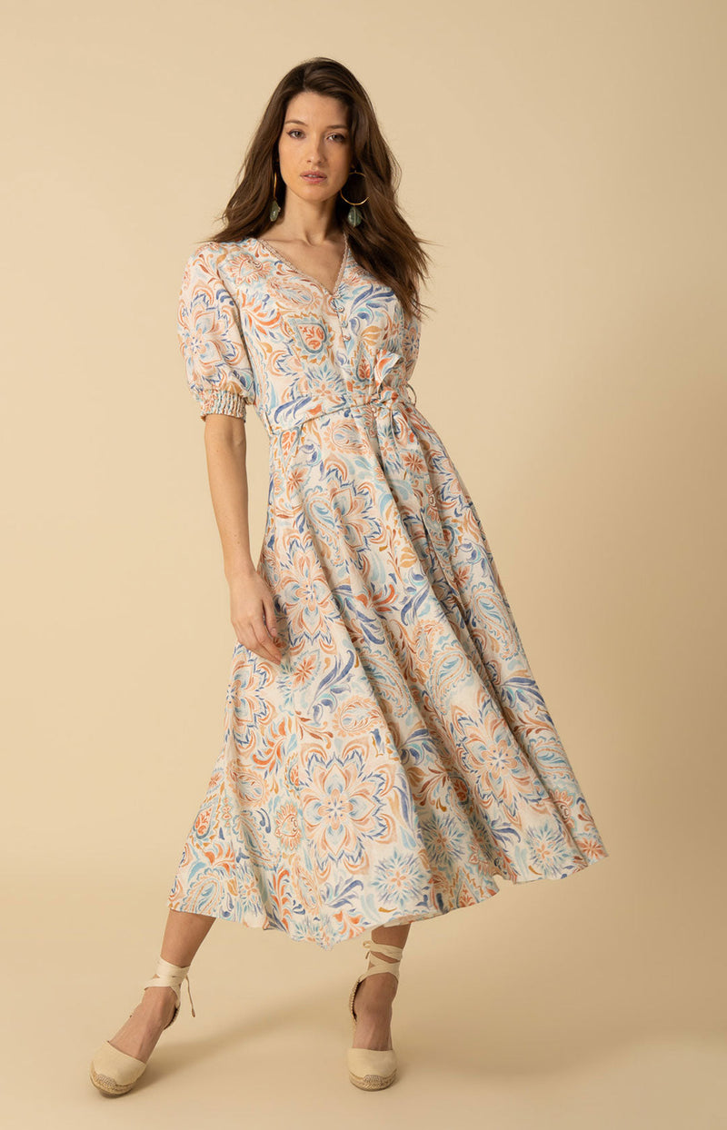 Faye Linen Maxi Dress
