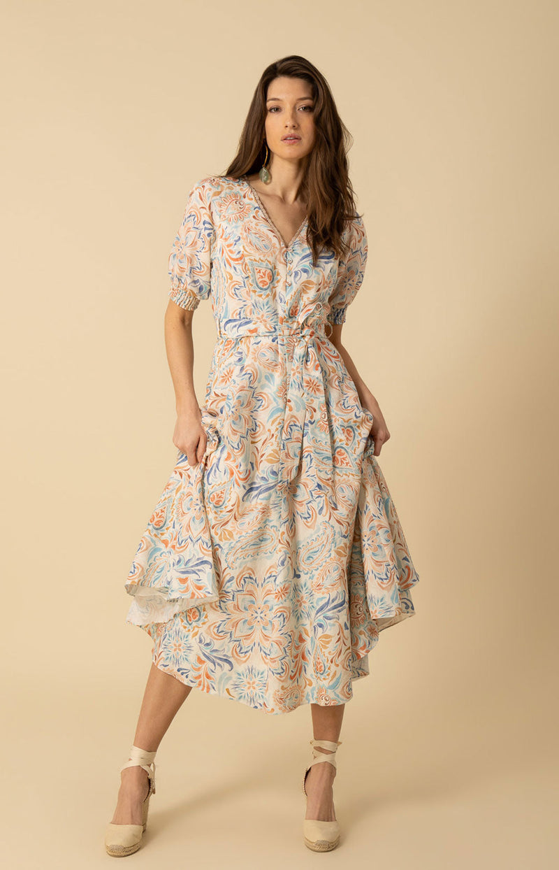 Faye Linen Maxi Dress