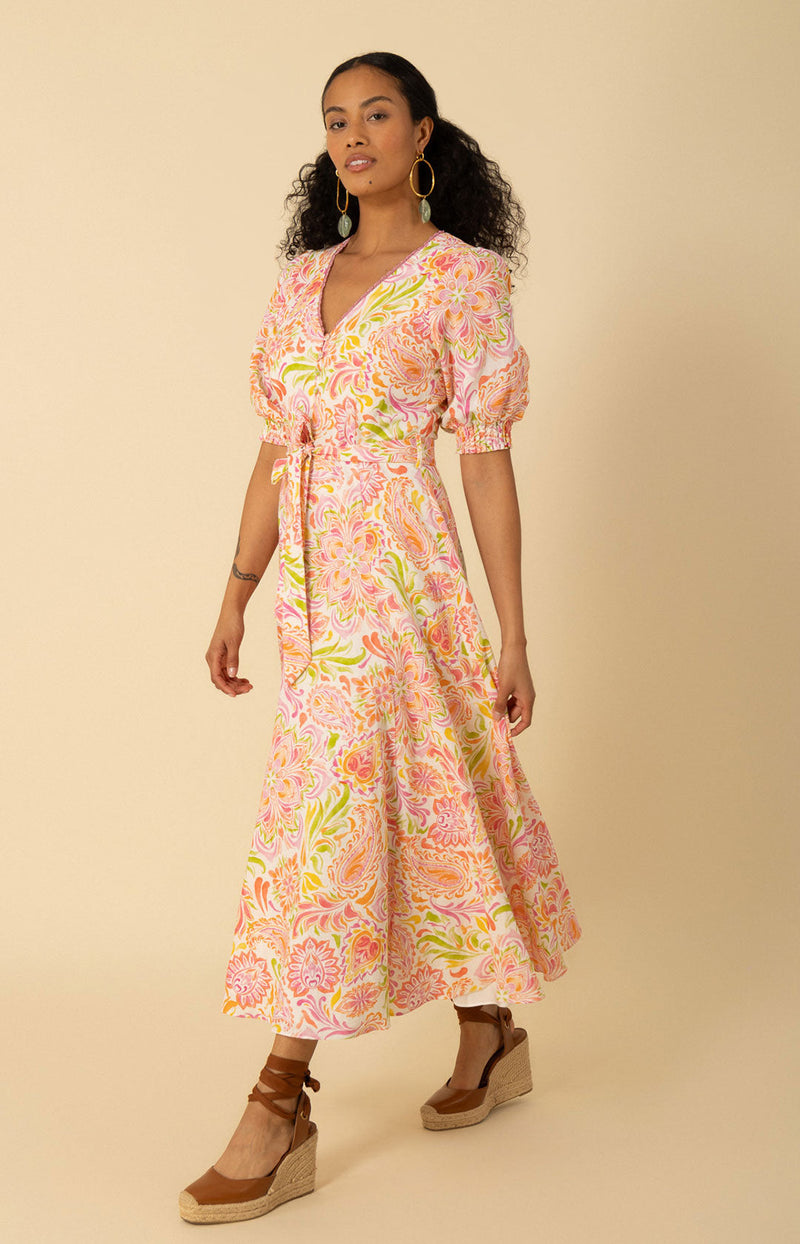 Faye Linen Maxi Dress