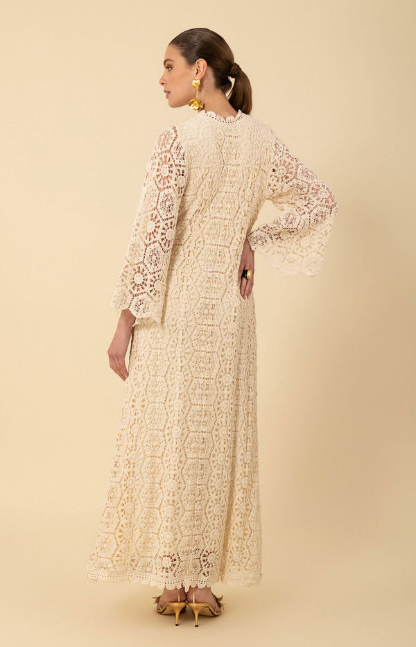 Amirah Crochet Maxi Dress