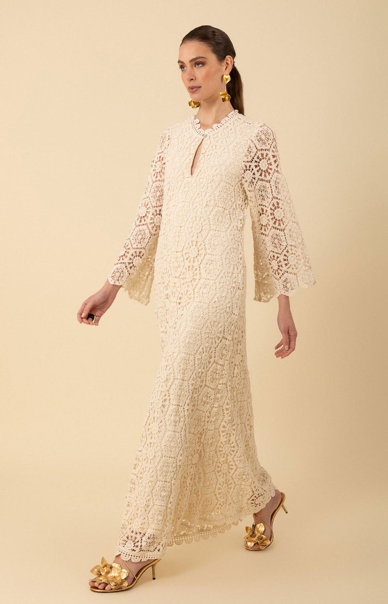 Amirah Crochet Maxi Dress