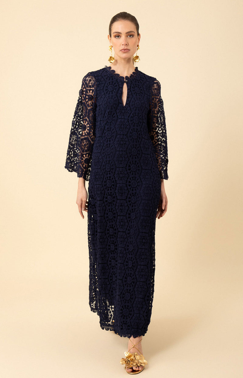 Amirah Crochet Maxi Dress
