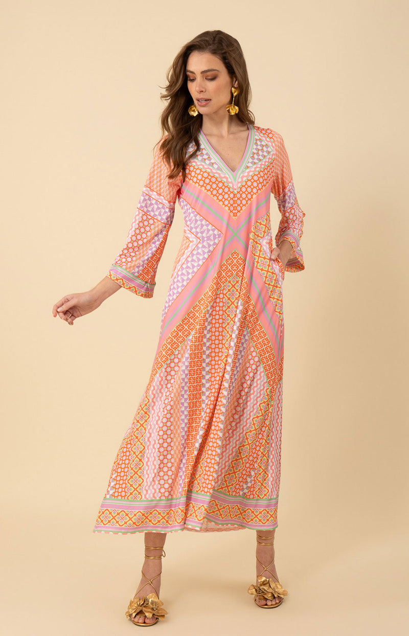 Henley Jersey Maxi Dress