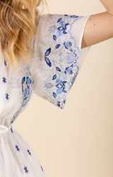 Milan Embroidered Organza Dress