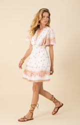 Milan Embroidered Organza Dress