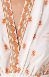 Milan Embroidered Organza Dress