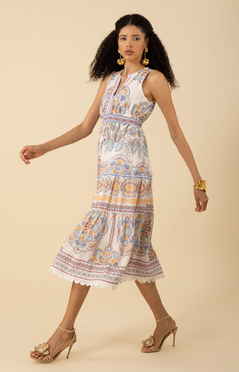 Liv Voile Midi Dress