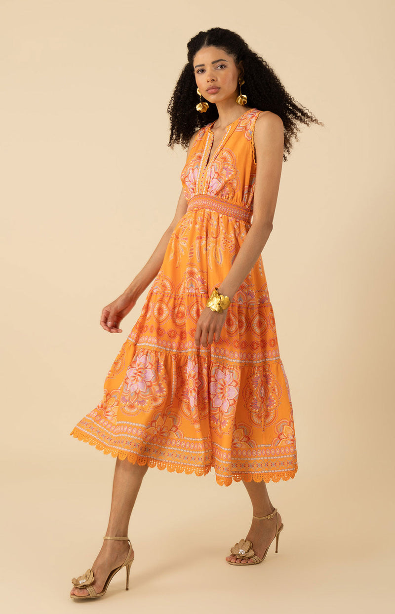 Liv Voile Midi Dress