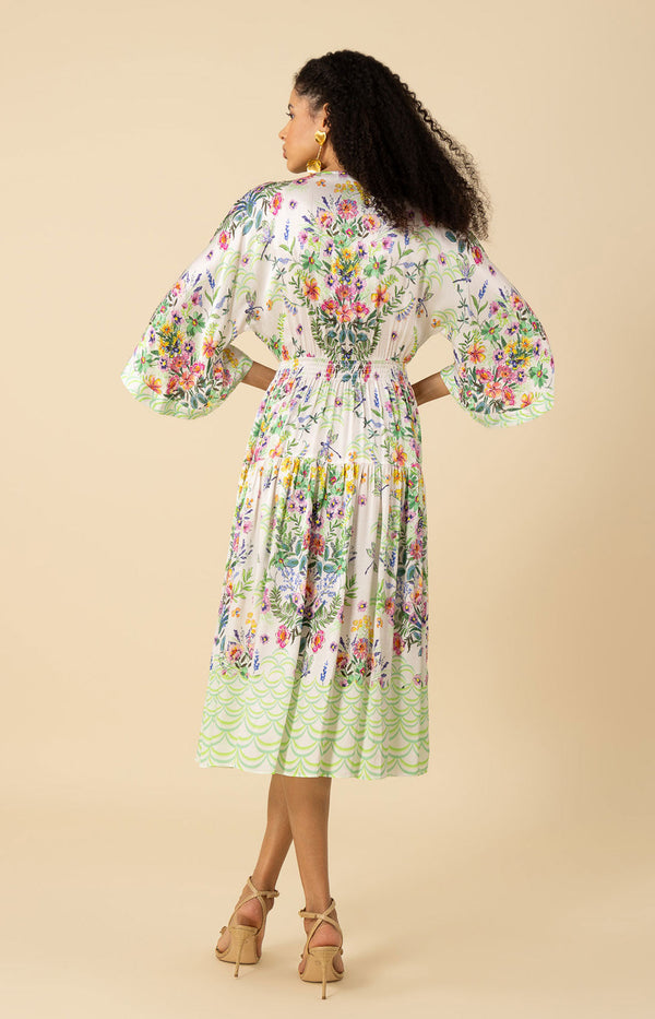 Zahra Kimono Midi Dress