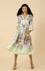 Zahra Kimono Midi Dress