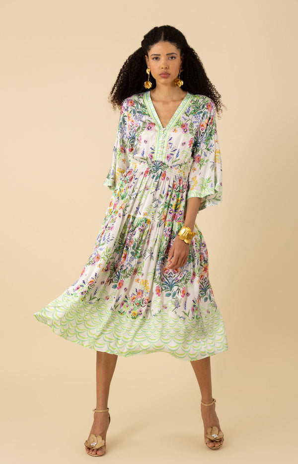 Zahra Kimono Midi Dress