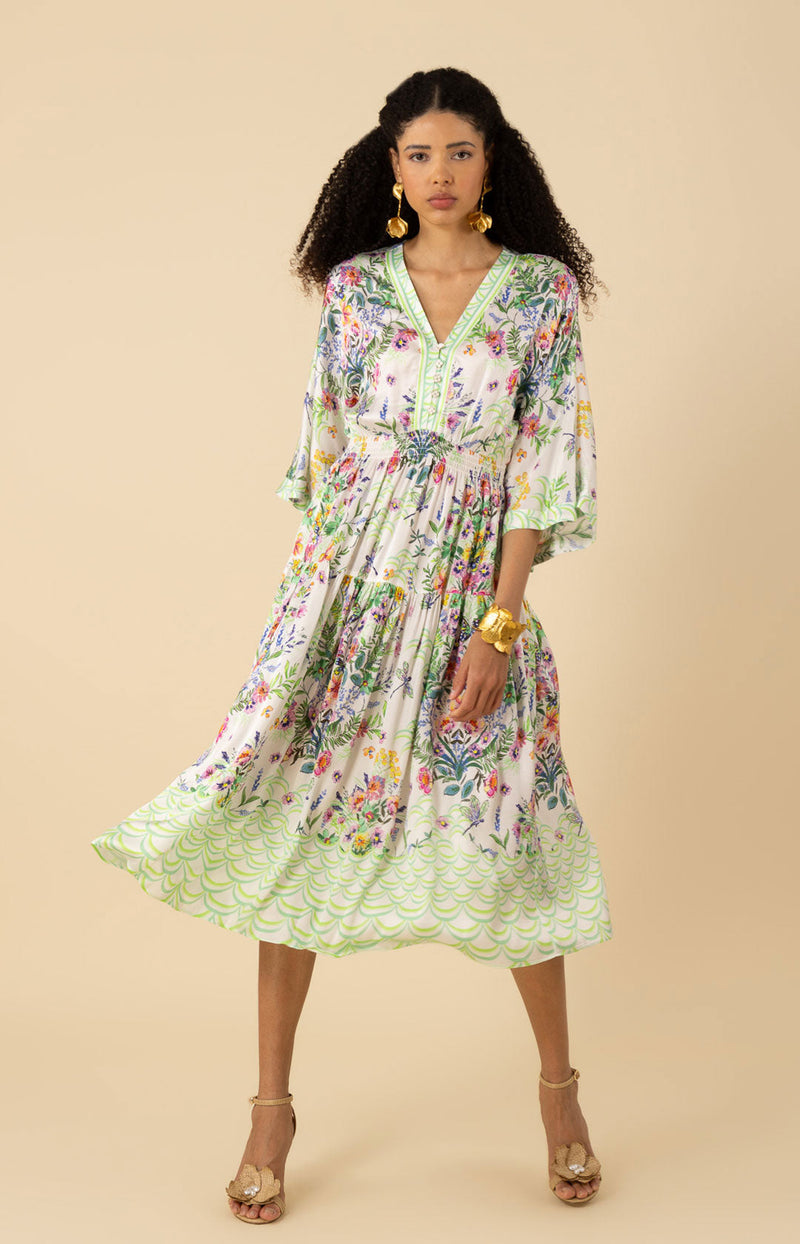 Zahra Kimono Midi Dress