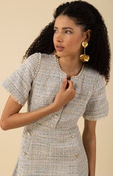 Maxine Boucle Tweed Dress