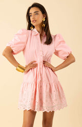 Rayna Embroidered Poplin Dress