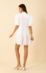 Rayna Embroidered Poplin Dress