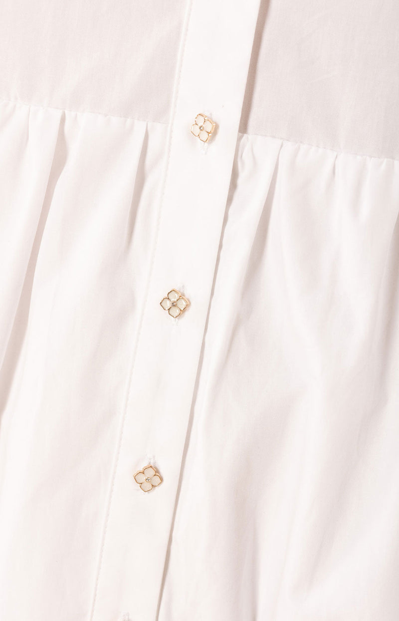 Rayna Embroidered Poplin Dress
